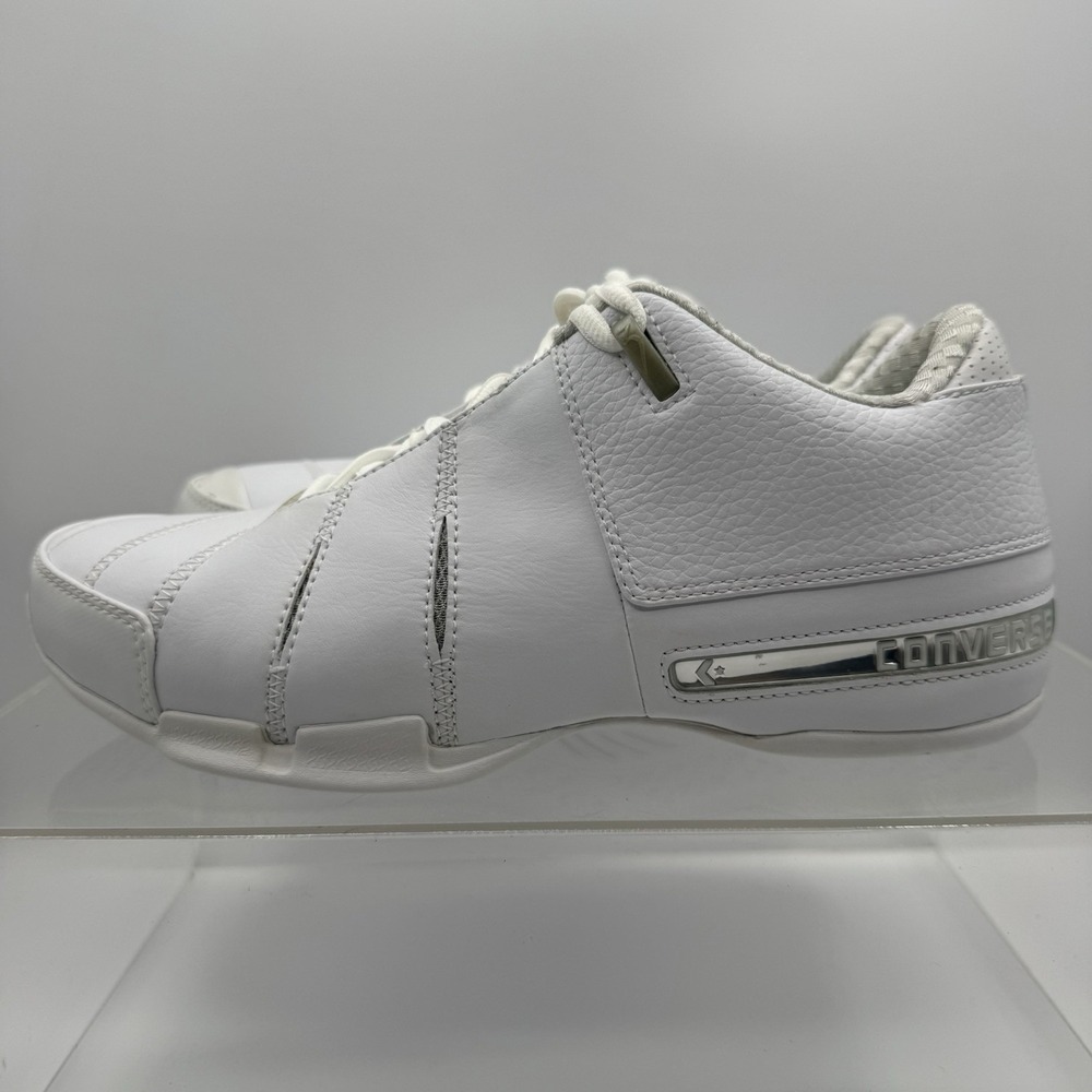 Brand New Converse Dwayne Wade Signature OX White Silver 1V191 Men's Size 8.5